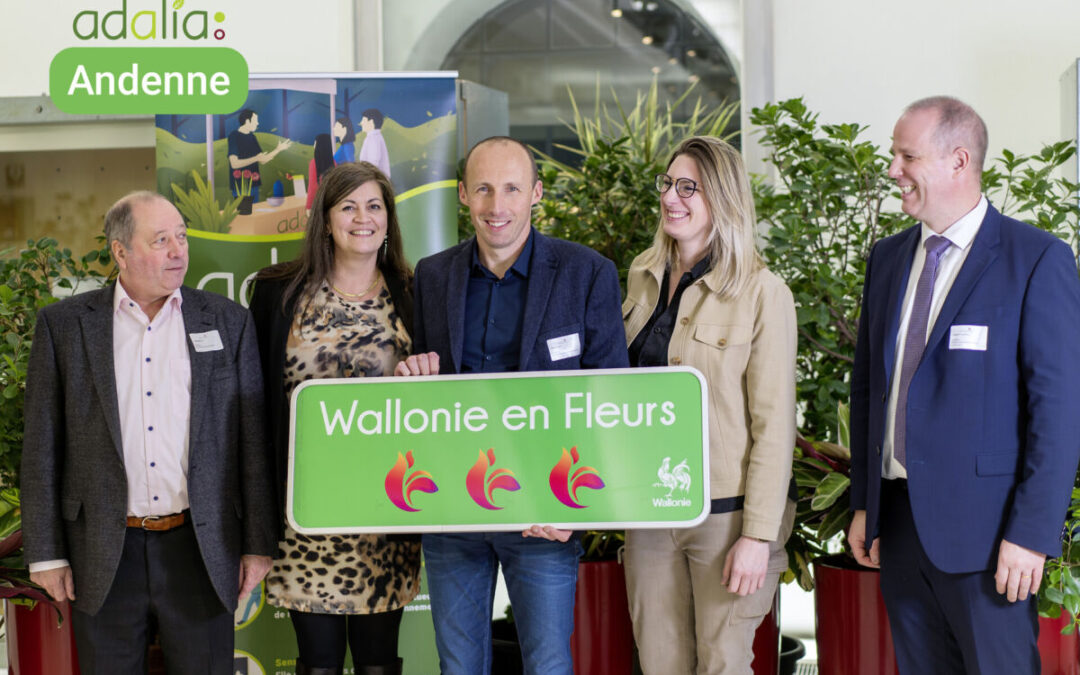 Wallonie en Fleurs : Andenne confirme son titre de ville fleurie « 3 fleurs »