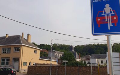 Centre-ville d’Andenne : mise en place des zones cyclables