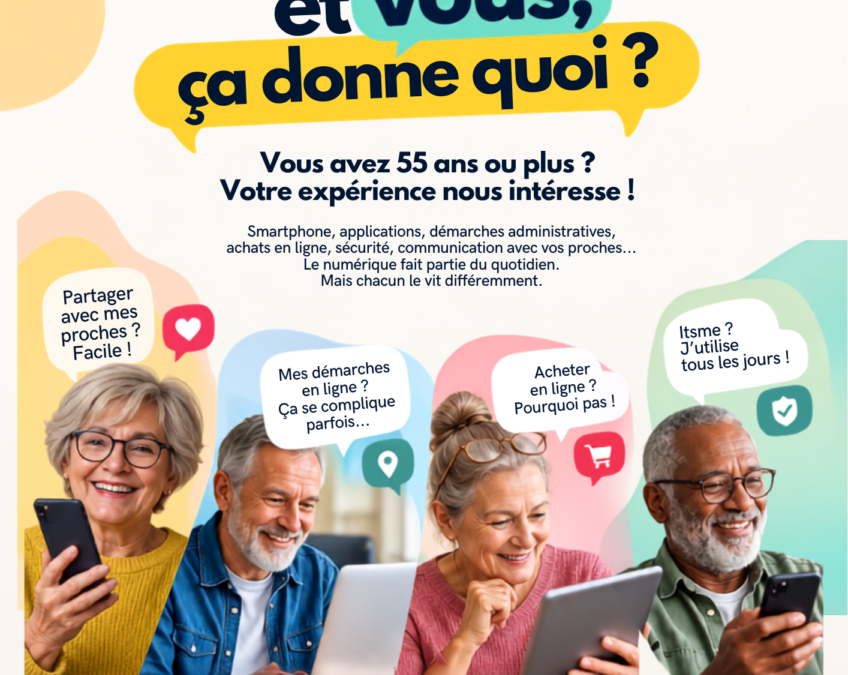 Conseil consultatif des Aînés : enquête sur les pratiques numériques des 55 ans et plus