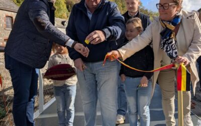 En images : inauguration de la nouvelle passerelle de Thon-Samson